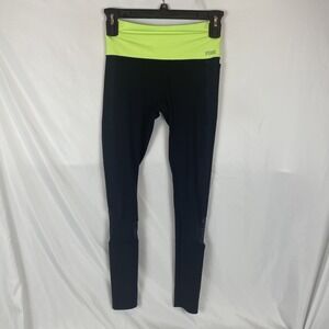 Y2K style Victoria Secret Pink Ultimate Yoga Pants Size Small Yellow And Black